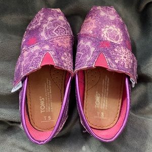 💜💖 Purple/Pink Toddler Toms Size 5